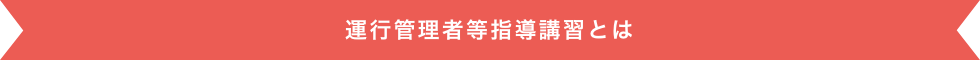 運行管理者等指導講習とは